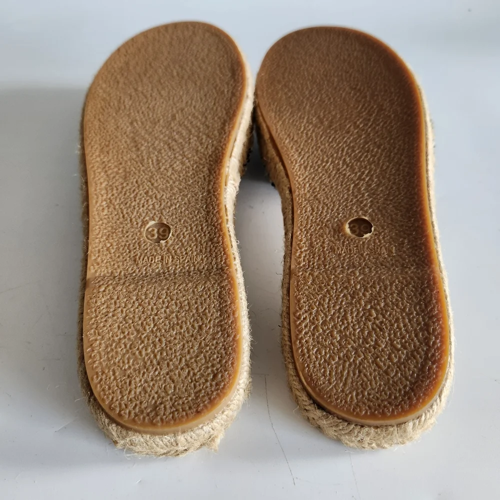 Free People Slides Espadrille Sandals  Slip On Size 39 EU /8.5 US New